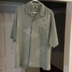 Tommy Bahama Light Green Floral Shirt